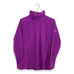 Purple Women's Columbia Half Zip Fleece Pullover